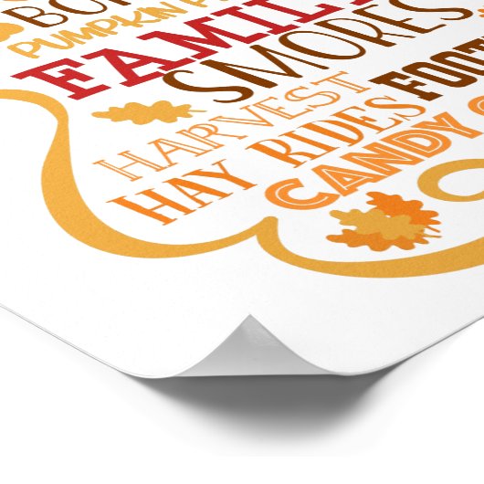 Herfst Subway Art Poster (Hoek)