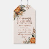 Herfst Sudderend Potpourri Cadeaulabel (Voorkant)