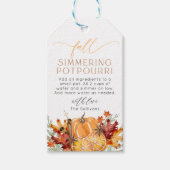 Herfst Sudderende Potpourri Kerstcadeautag Cadeaulabel (Voorkant)