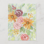 Herfst Sunflower Bouquet  Briefkaart (Voorkant)