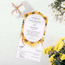 Herfst Sunflower Floral Wedding