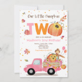 Herfst Sunflower Pumpkin Birthday Pumpkin Patch Kaart (Voorkant)