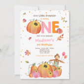 Herfst Sunflower Pumpkin Birthday Pumpkin Patch Kaart (Voorkant)