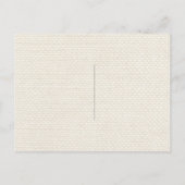 Herfst Sunflower Rustic Burlap Wedding Save the Da Aankondigingskaart (Achterkant)