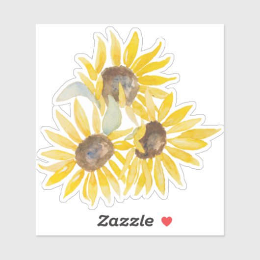 Herfst Sunflower Vinyl Sticker (Vel)