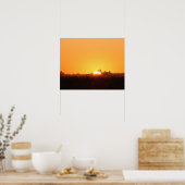Herfst Sunrise Breaks 20x16 Poster Print Wall Art (Keuken)
