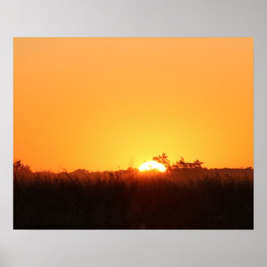 Herfst Sunrise Breaks 20x16 Poster Print Wall Art (Voorkant)