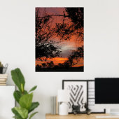 Herfst Sunrise Poster (Thuiskantoor)