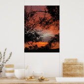 Herfst Sunrise Poster (Keuken)