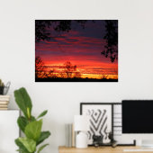 Herfst Sunrise Poster (Thuiskantoor)