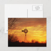 Herfst Sunset Briefkaart (Voorkant / Achterkant)