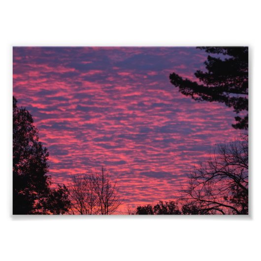Herfst Sunset, Ohio Foto Afdruk (Voorkant)