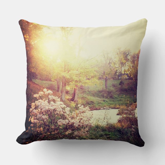 Herfst Sunset Pillow Kussen (Voorkant)