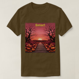Herfst Sunset Pumpkins T-shirt