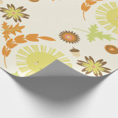 Herfst Sunshine Autumn Birthday Party Cadeaupapier (Hoek)