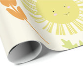 Herfst Sunshine Autumn Birthday Party Cadeaupapier (Rol Hoek)