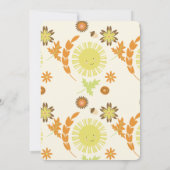 Herfst Sunshine Autumn Birthday Party Kaart (Achterkant)
