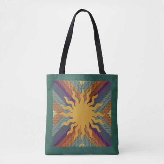 Herfst Sunshine Mosaic Tote Bag (Voorkant)