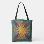Herfst Sunshine Mosaic Tote Bag (Achterkant)