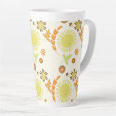 Herfst Sunshine Trees blaast Acorn Seasonal Latte Mok (Rechterhoek)