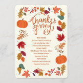 Herfst Surround Thanksgiving Menu (Voorkant)