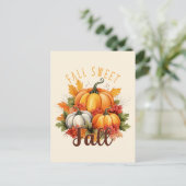 Herfst Sweet Herfst Briefkaart (Staand voorkant)