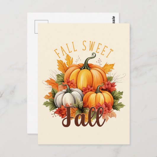 Herfst Sweet Herfst Briefkaart (Voorkant / Achterkant)