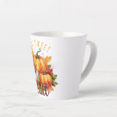 Herfst Sweet Herfst - Herfstpompoenen & bladeren Latte Mok (Rechterhoek)