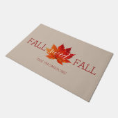 Herfst Sweet Herfst Red Autumn Maple Leaf Deurmat (Schuin)