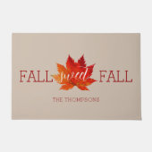 Herfst Sweet Herfst Red Autumn Maple Leaf Deurmat (Voorkant)