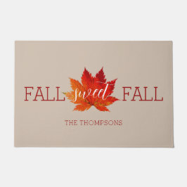 Herfst Sweet Herfst Red Autumn Maple Leaf Deurmat