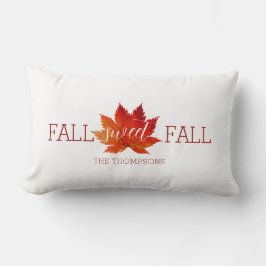 Herfst Sweet Herfst Red Autumn Maple Leaf Sierkuss Kussen