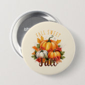 Herfst Sweet Herfst Ronde Button 7,6 Cm (Voorkant /achterkant)