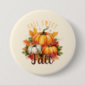 Herfst Sweet Herfst Ronde Button 7,6 Cm (Voorkant)