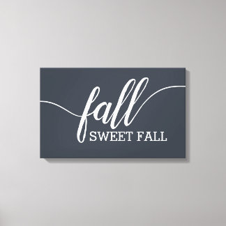Herfst Sweet Herfst Script Canvas Afdruk