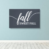 Herfst Sweet Herfst Script Canvas Afdruk (Insitu (Houten vloer))