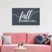 Herfst Sweet Herfst Script Canvas Afdruk (Insitu (Woonkamer))