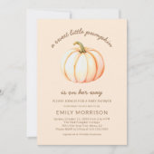 Herfst Sweet Little Pumpkin Autumn Baby shower Kaart (Voorkant)