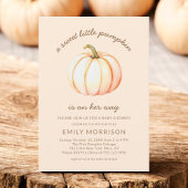 Herfst Sweet Little Pumpkin Autumn Baby shower Kaart