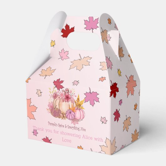 Herfst Sweet Little Pumpking Spice en Nice Gift Bedankdoosjes (Achterkant)