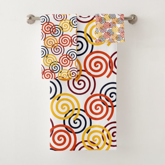 Herfst Swirls Bad Handdoek (Insitu)