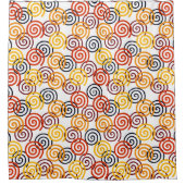 Herfst Swirls Douchegordijn (Voorkant)