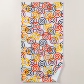 Herfst Swirls Strandlaken (Voorkant)