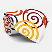 Herfst Swirls Stropdas (Opgerold)
