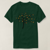 Herfst Swirly Tree T-shirt (Design voorkant)