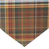 Herfst Sycamore Bruin, Groen en Blauw Plaid Korte Tafelloper (Hoek)