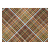 Herfst Sycamore Bruin, Groen en Blauw Plaid Tafelkleed (Voorkant (Horizontaal))