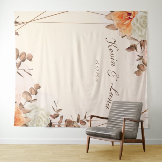 Herfst Symfonie Trouw Foto Achtergrond Wandkleed (In Situ (horizontaal))