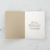 Herfst Sympathie Bloemboeket Op Kant Kaart (Binnen)