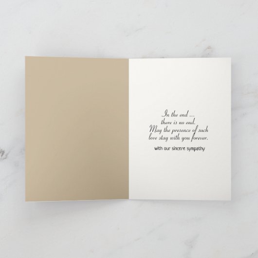 Herfst Sympathie Bloemboeket Op Kant  Kaart (Binnen)